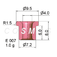 FLANGED EYELET GUIDE E 007