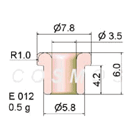 FLANGED EYELET GUIDE E 012