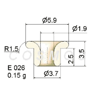 FLANGED EYELET GUIDE E 026