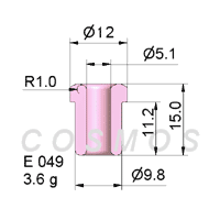 FLANGED EYELET GUIDE E 049