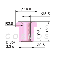 FLANGED EYELET GUIDE E 067