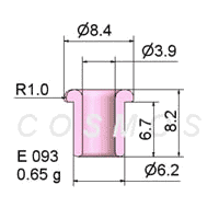 FLANGED EYELET GUDIE E 093