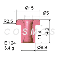 FLANGED EYELET GUIDE E 124