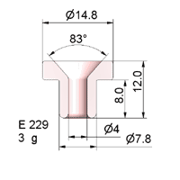 FLANGED EYELET GUIDE E 229