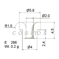 FLANGED EYELET GUIDE E 286