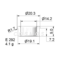 FLANGED EYELET GUIDE E 292