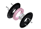 GUIDE PULLEYS, FLANGED PULLEY, DISASSEMBLED VIEW