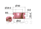 WIRE GUIDE, RING GUIDES, GROOVED
