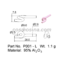 Wire Guide, Snail Guide, part No. P 001 - L