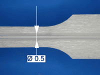 The bore surface finish of a COSMOS TZP guide nozzle