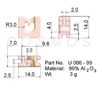 Wire Guide, U- guide, part No. U 006